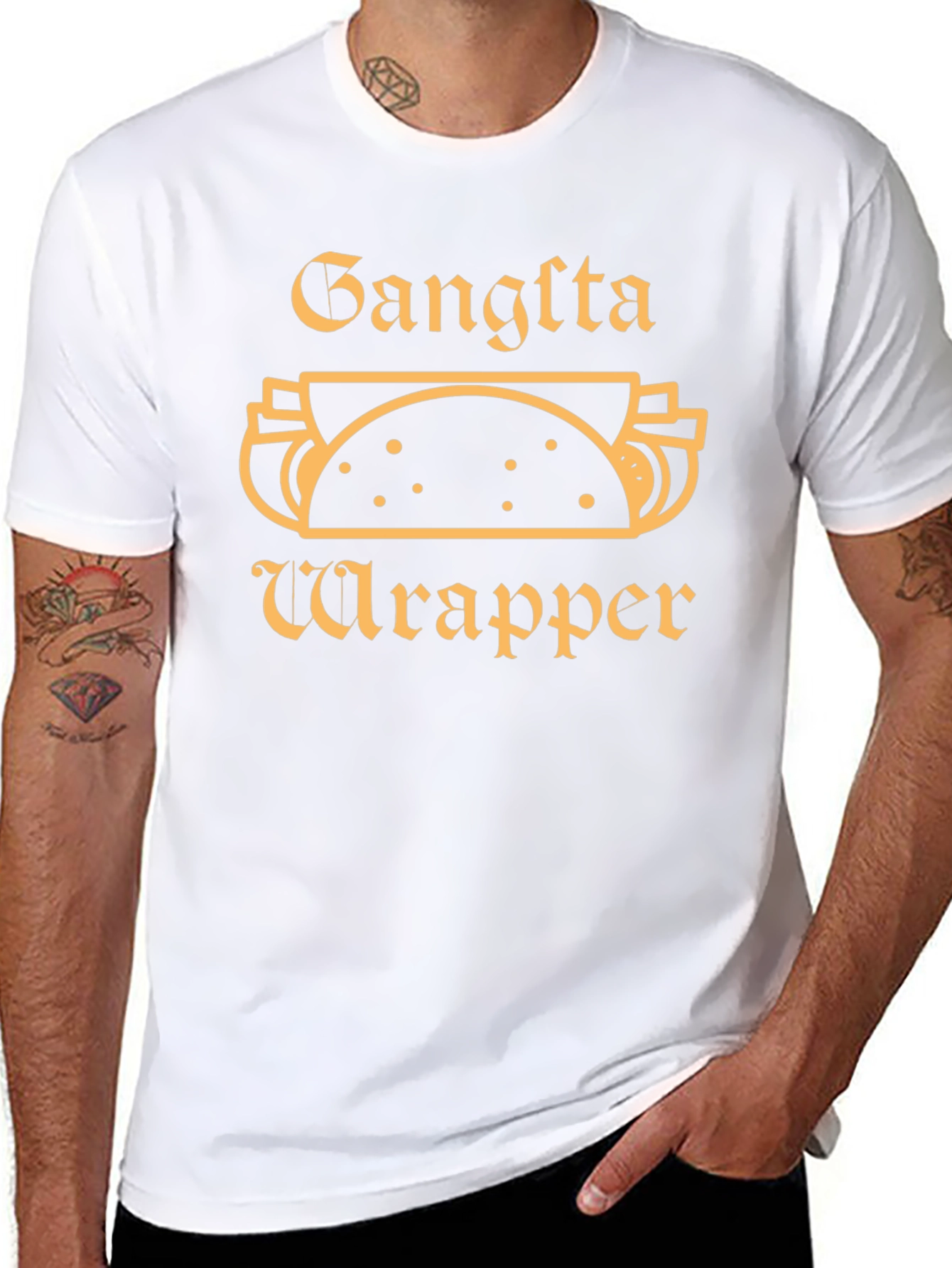 Gangsta Wrapper Black T-Shirt