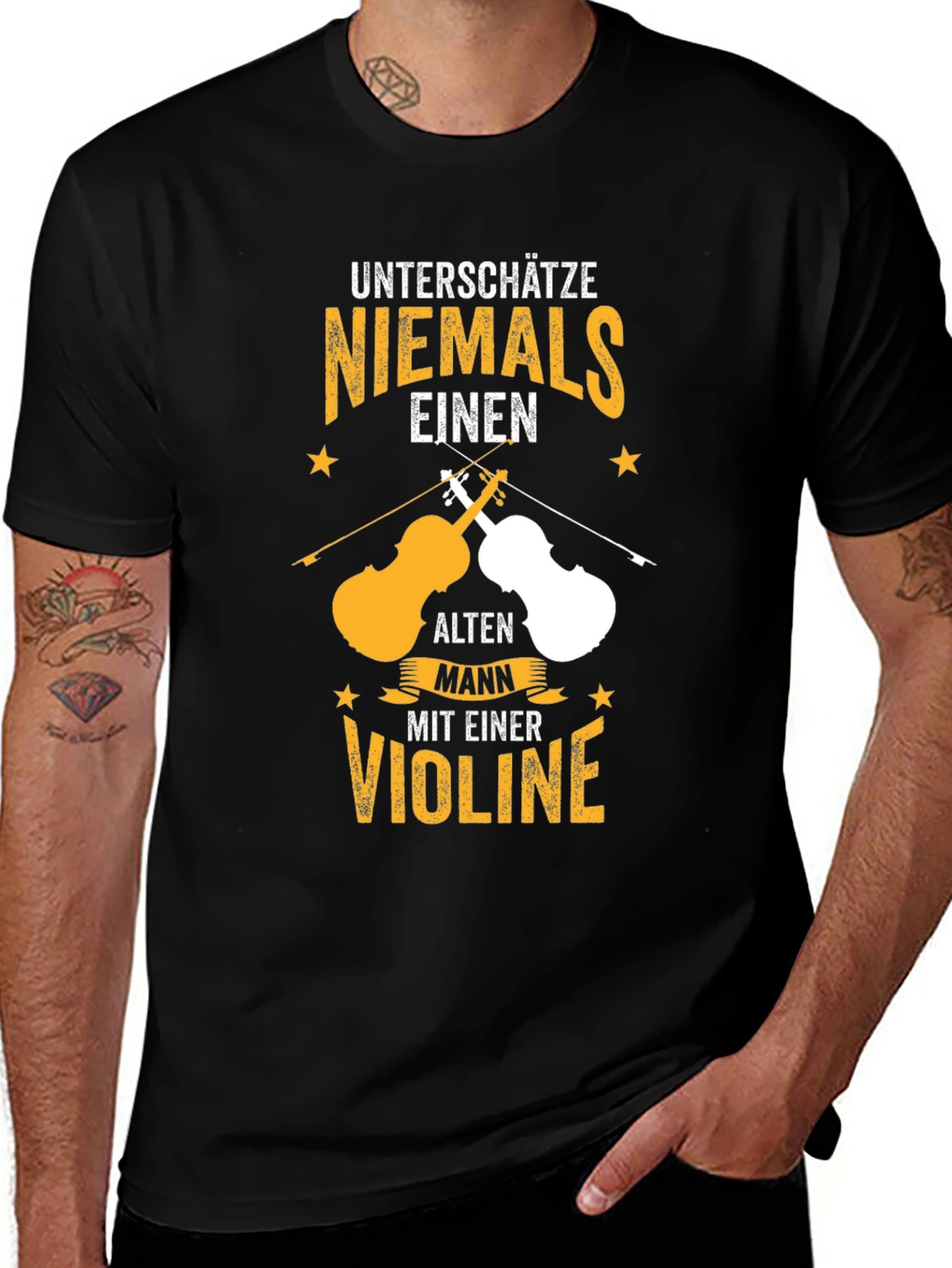 Unterschätze Niemals Violin T-Shirt