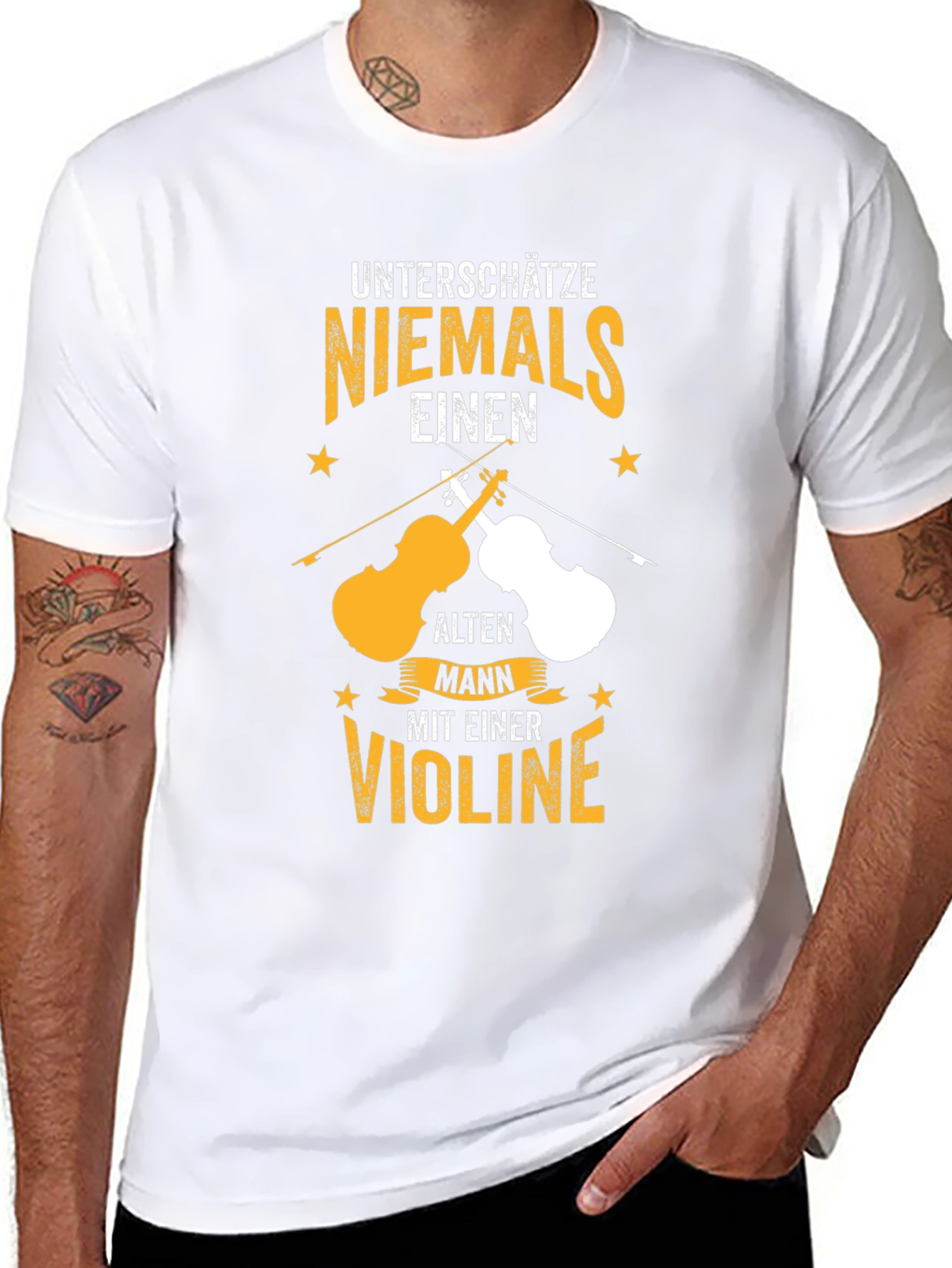 Unterschätze Niemals Violin T-Shirt