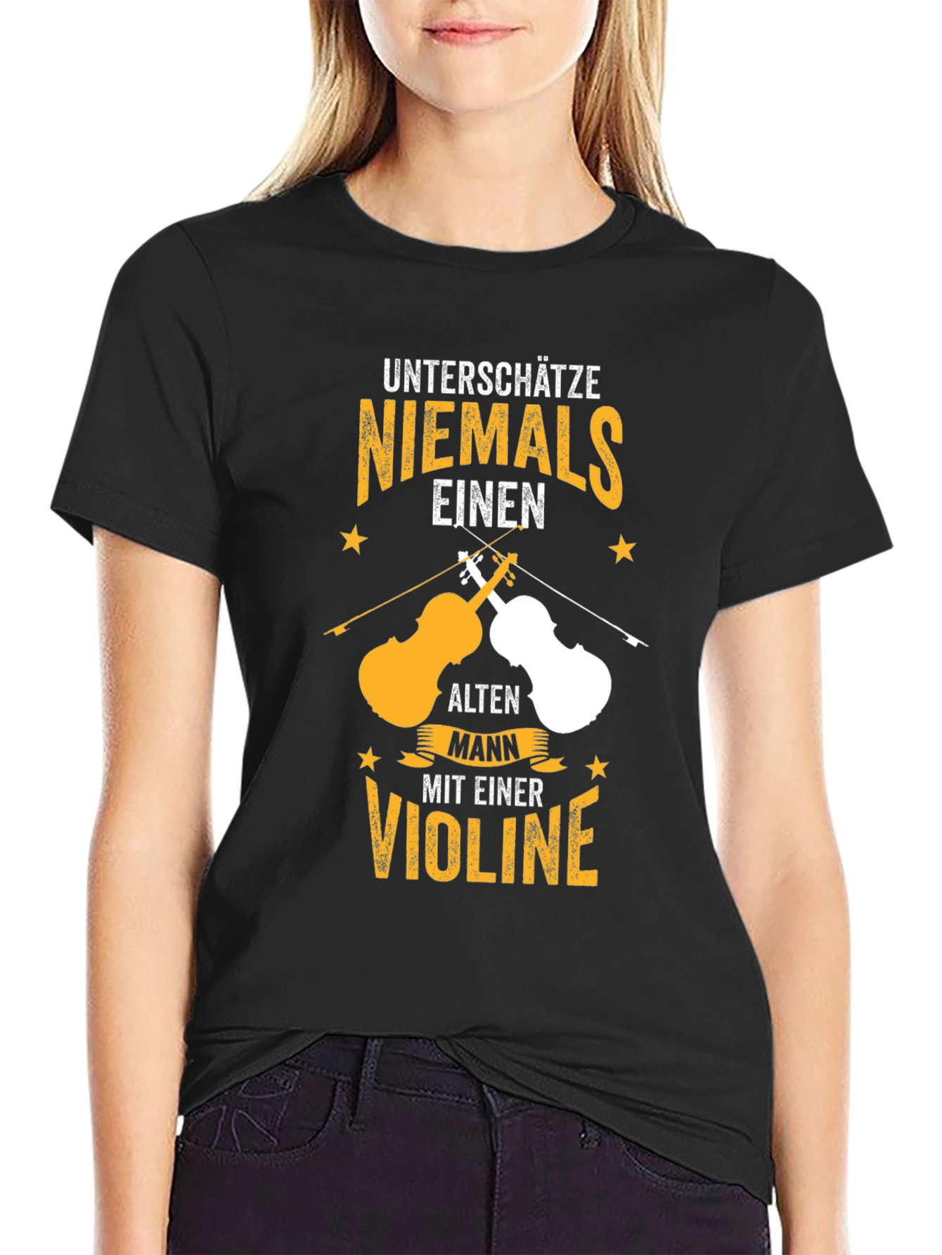 Unterschätze Niemals Violin T-Shirt