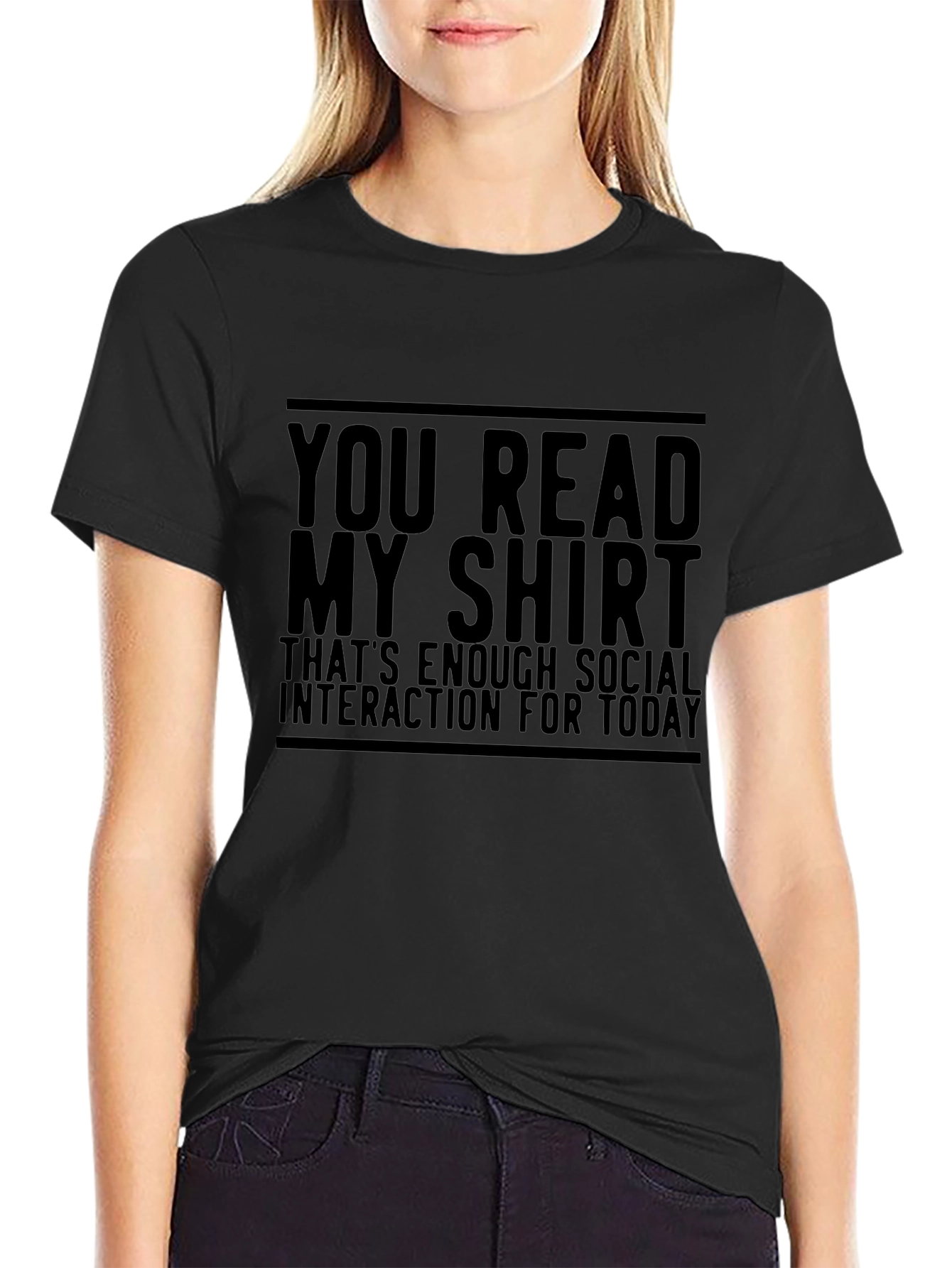 Funny Sarcastic Social Interaction T-Shirt