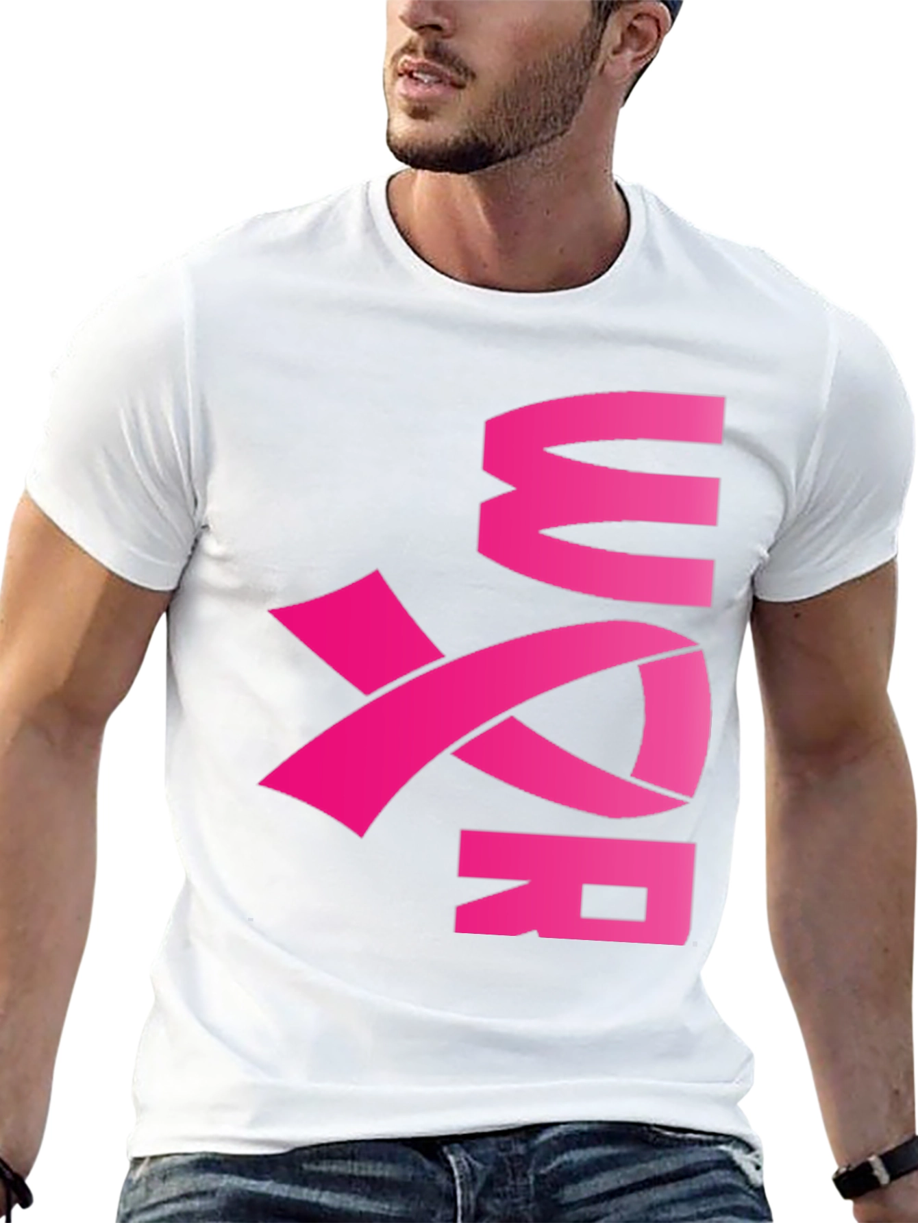 Pink Ribbon Warrior T-Shirt - Breast Cancer Awareness