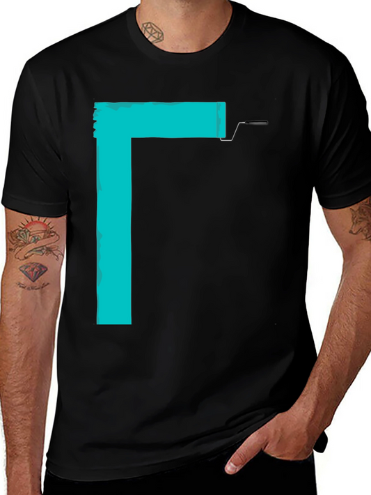 Gamma Paint Roller Graphic Tee - Quirky Minimalist Style