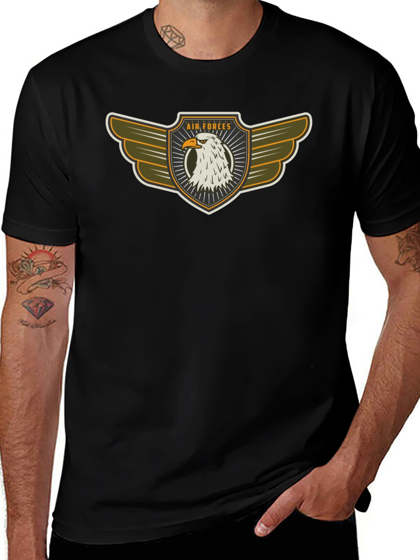 Air Forces Eagle Emblem Black T-Shirt