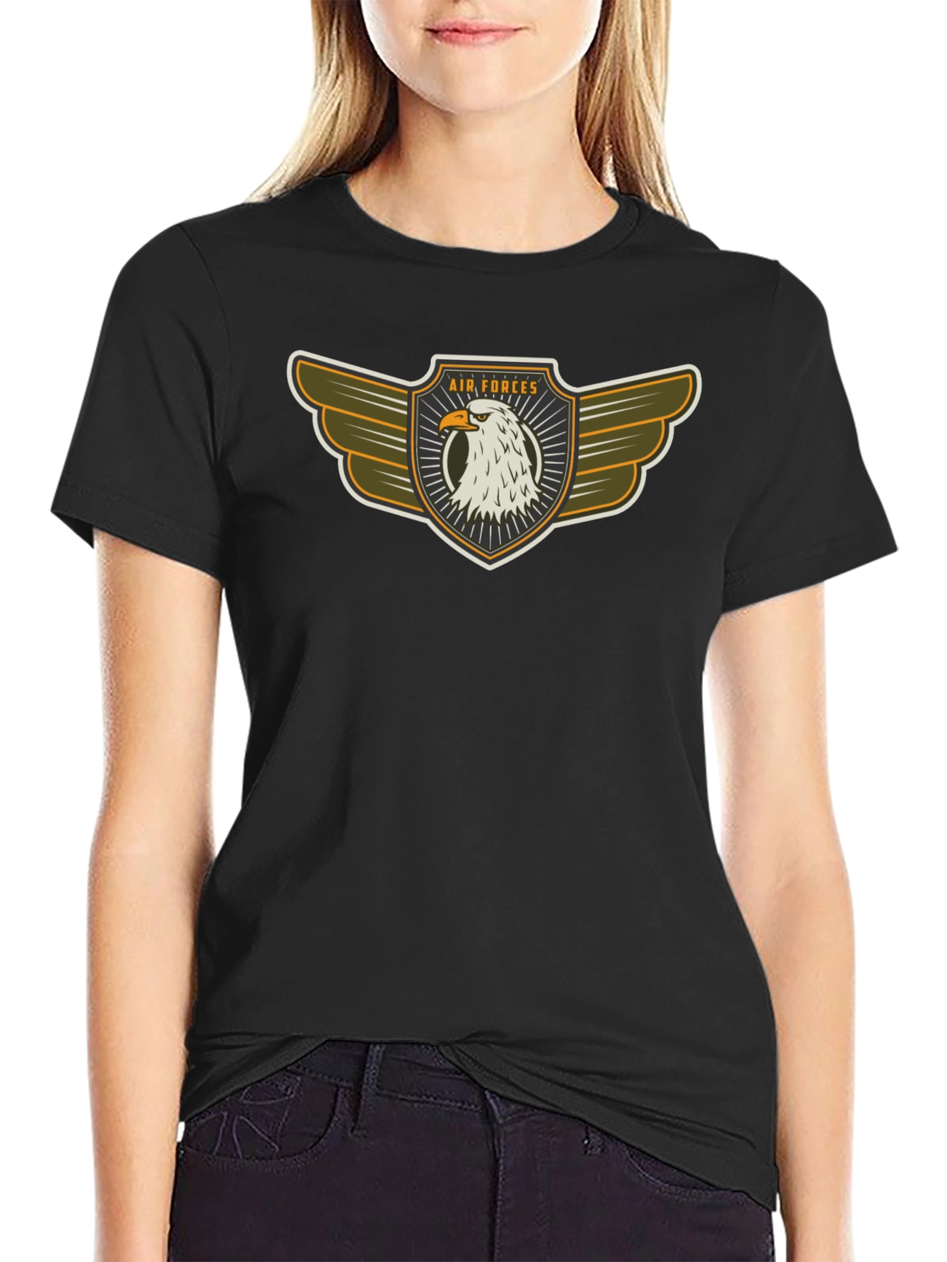 Air Forces Eagle Emblem Black T-Shirt