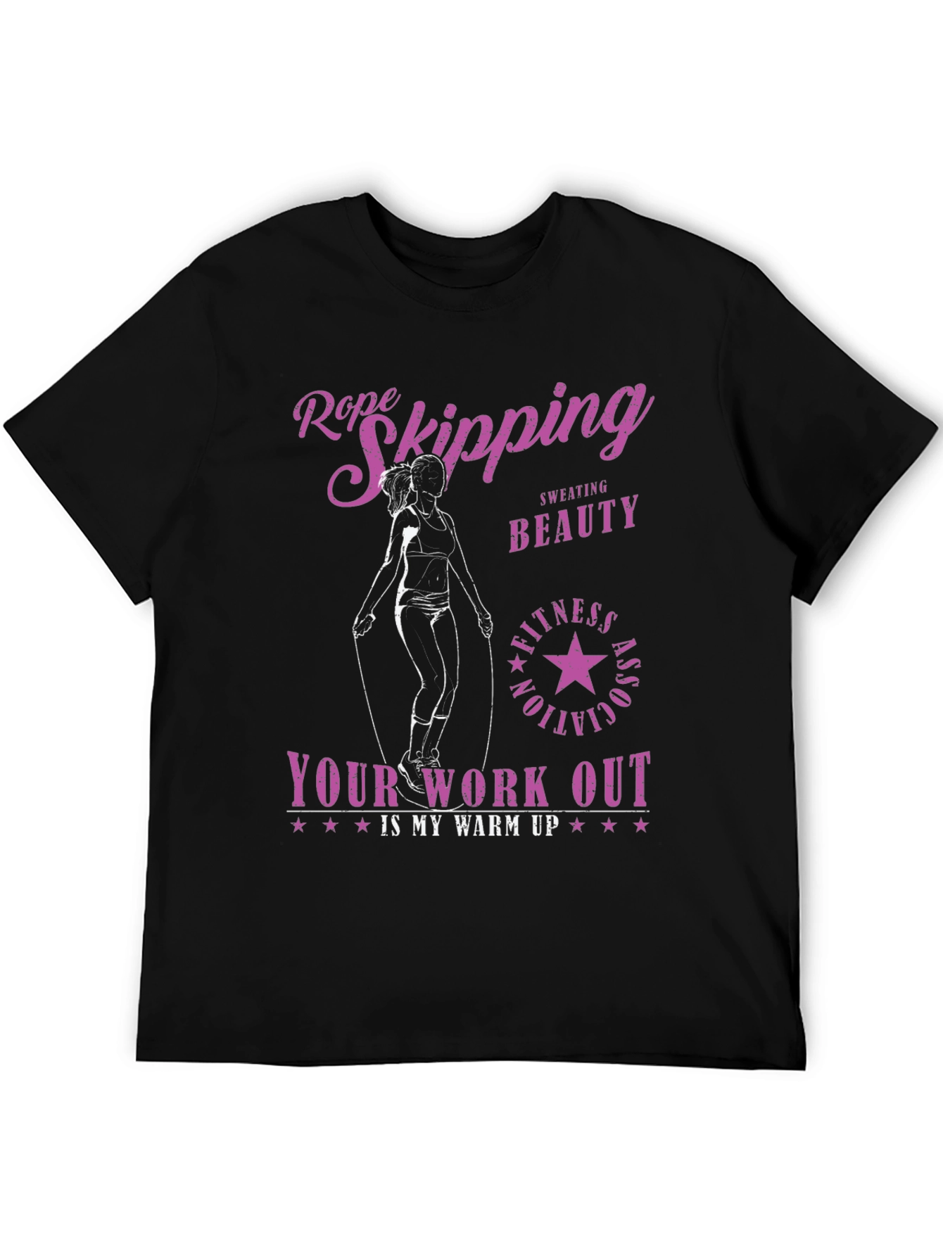 Rope Skipping Workout T-Shirt for Fitness Lovers