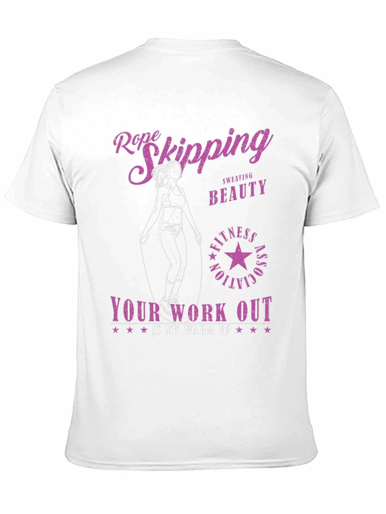 Rope Skipping Workout T-Shirt for Fitness Lovers