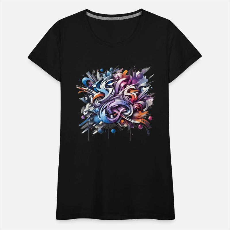 Vibrant Abstract Urban Graffiti Art