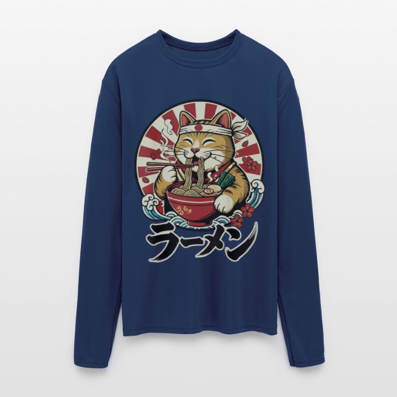 Victory Cat Ramen Illustration