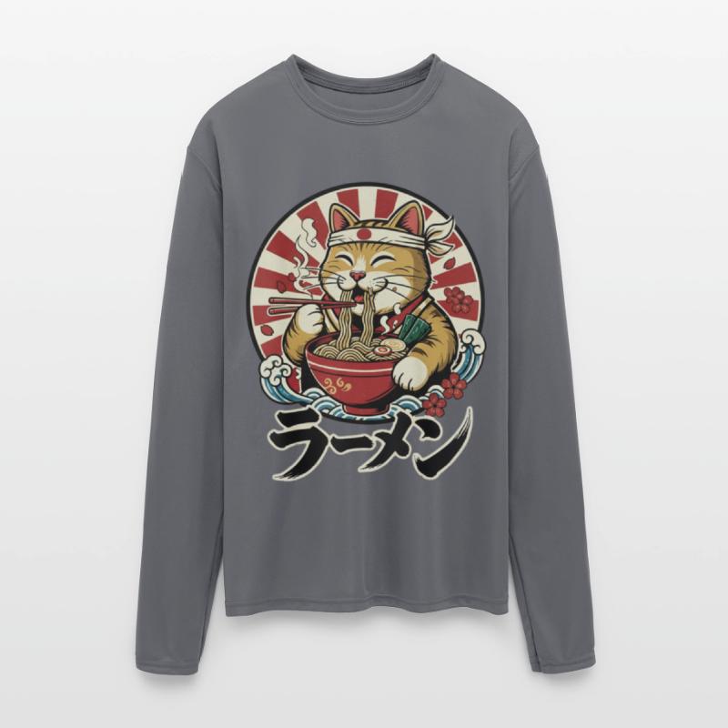 Victory Cat Ramen Illustration