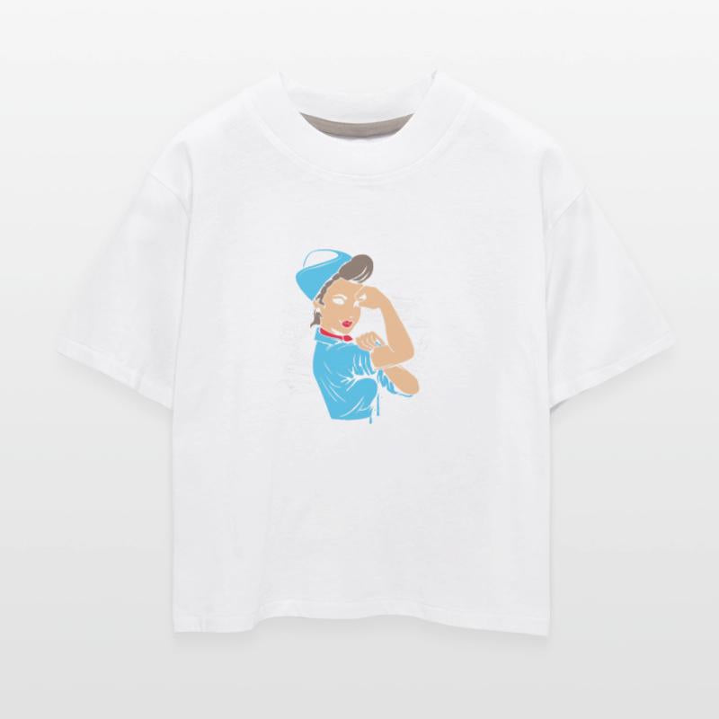 Vintage Cabin Crew Strong Flight Attendant