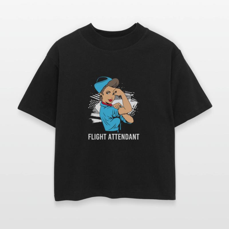 Vintage Cabin Crew Strong Flight Attendant