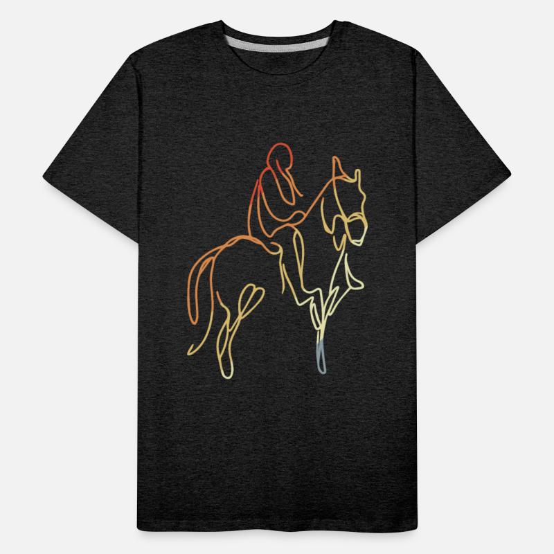 Vintage Horse Riding Drawing