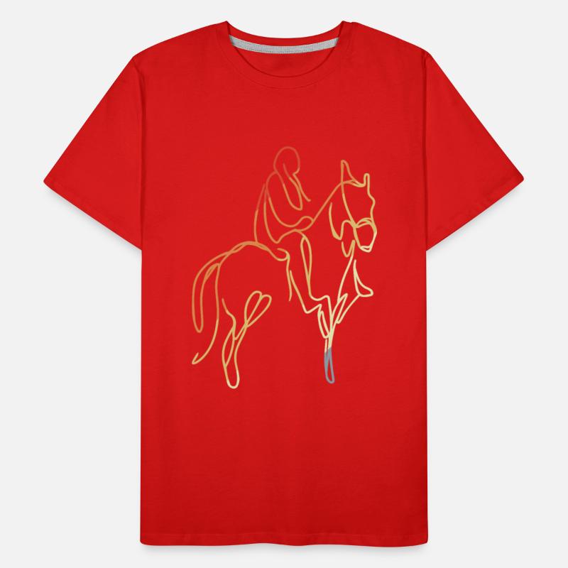 Vintage Horse Riding Drawing