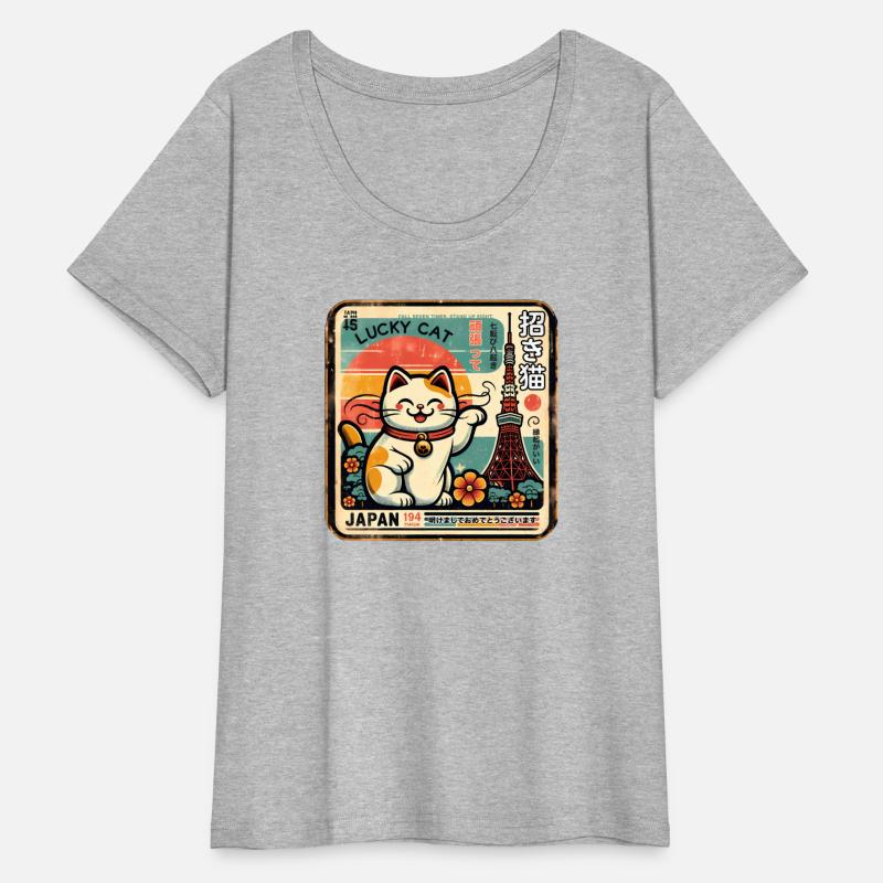 Vintage Kawaii Lucky Cat - Blessings of Happiness