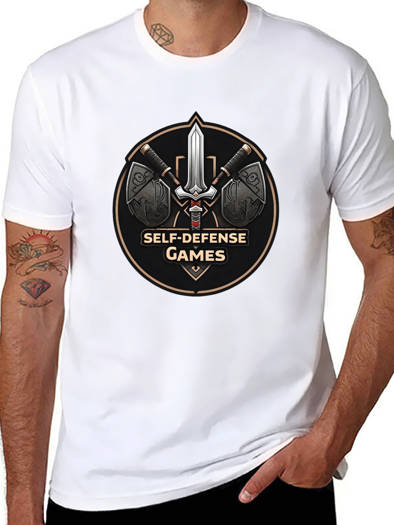 Self-Defense Games Black T-Shirt