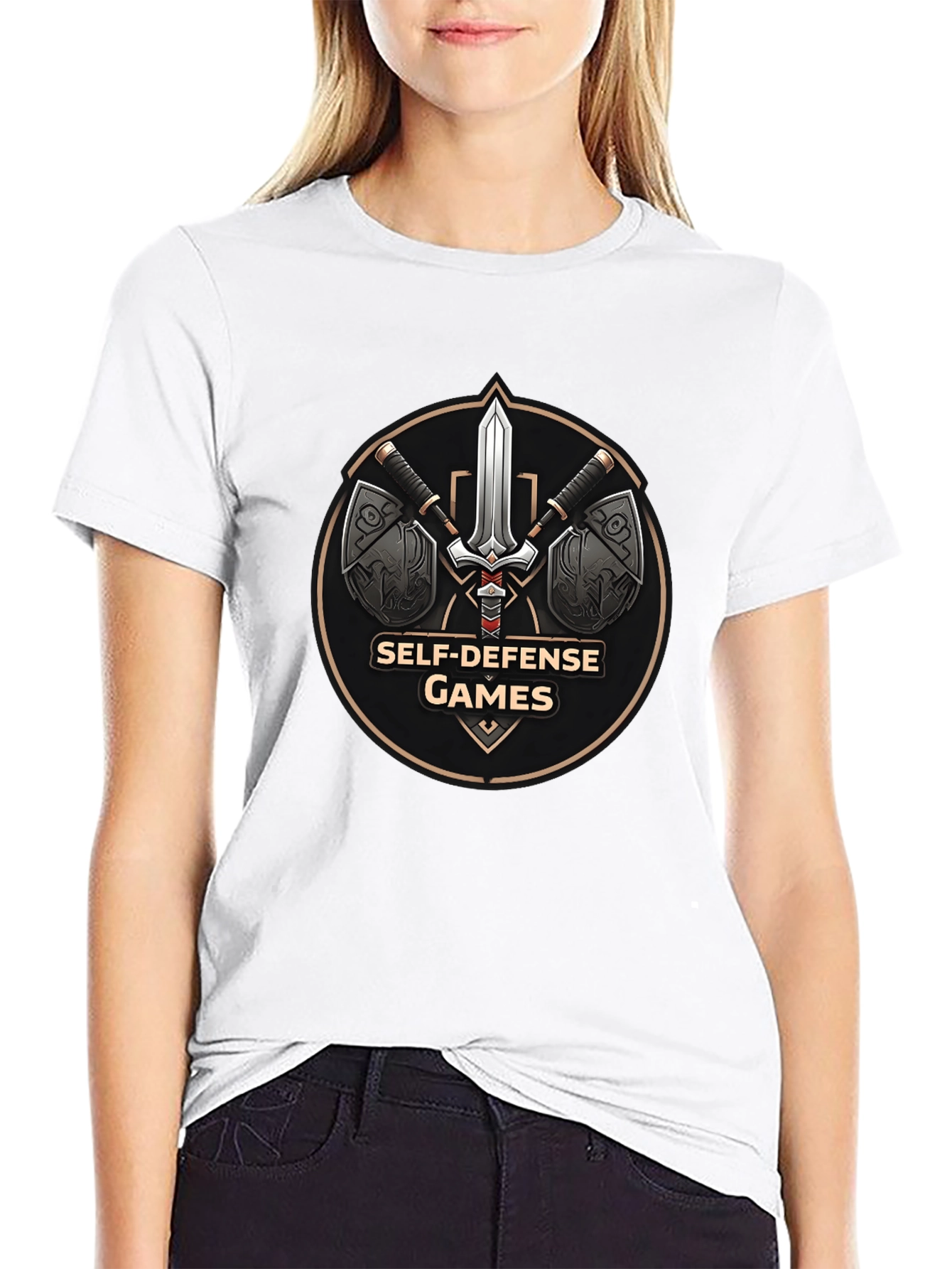 Self-Defense Games Black T-Shirt