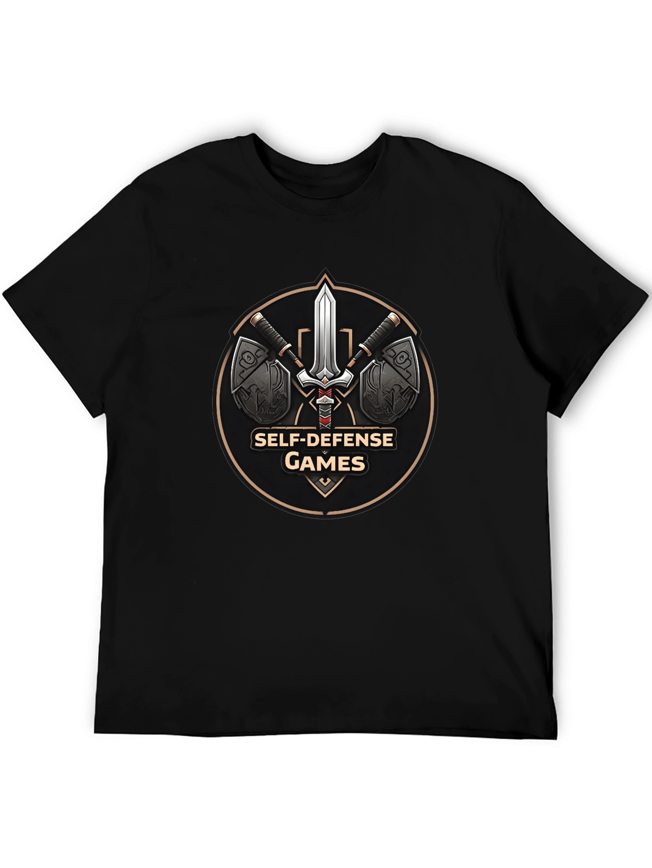 Self-Defense Games Black T-Shirt