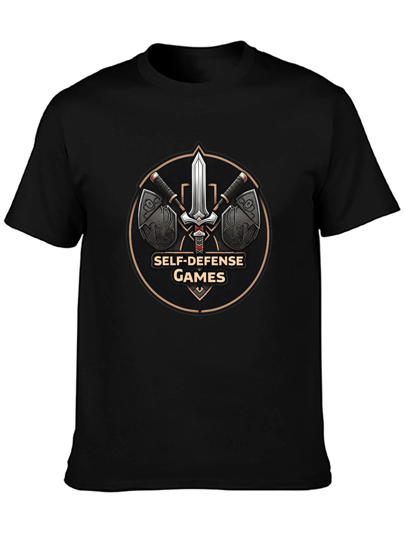 Self-Defense Games Black T-Shirt