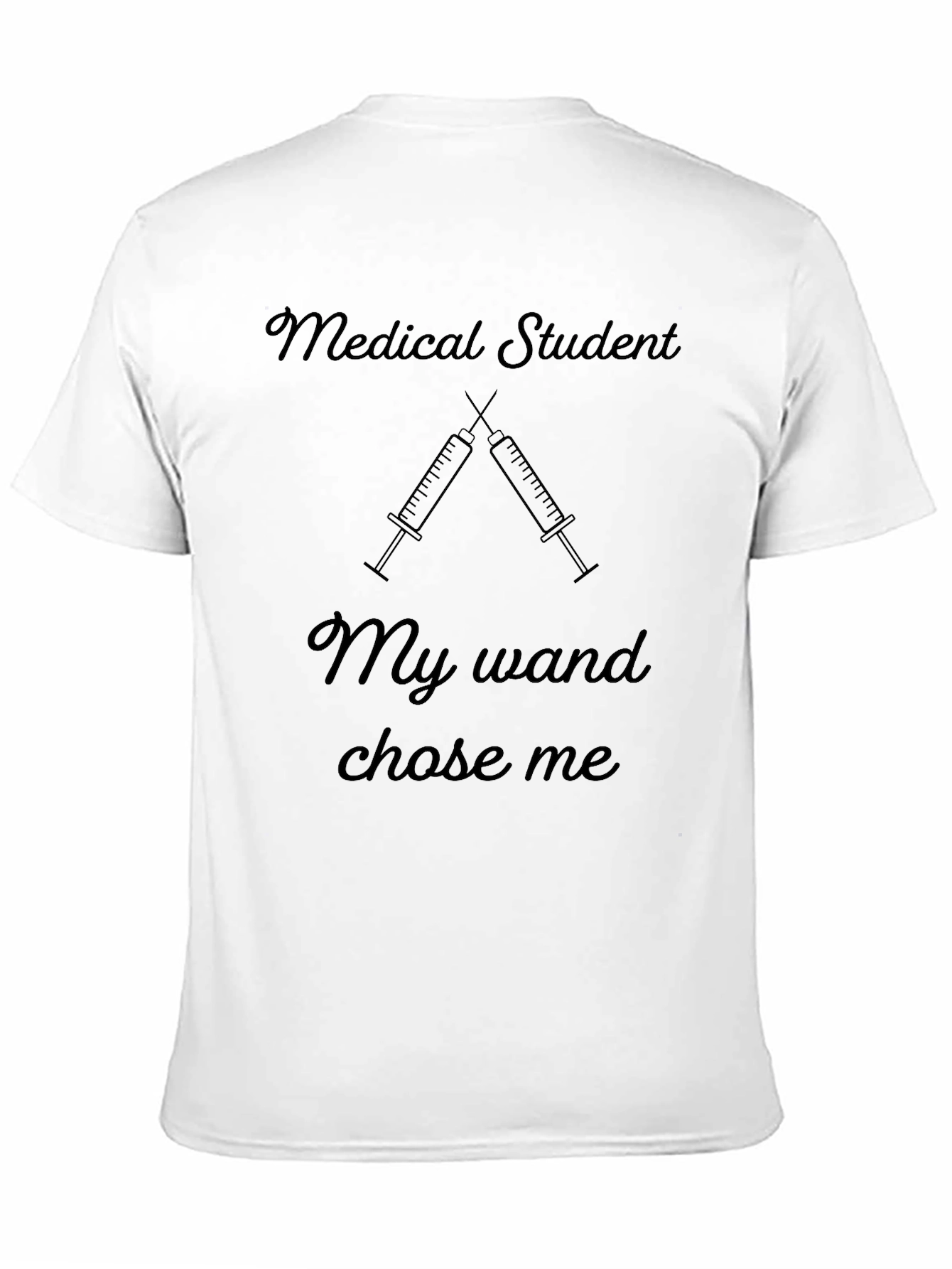 Medical Student Wand Graphic Tee - Black