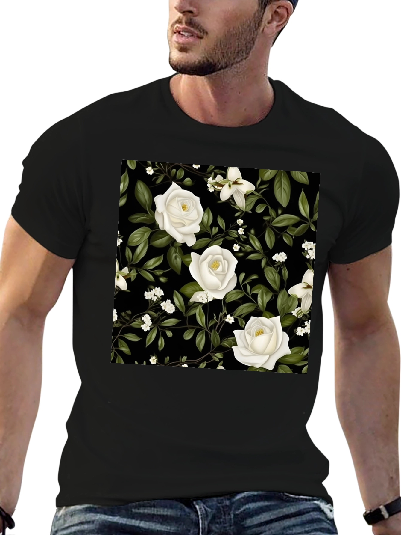 Floral Rose Print Tee