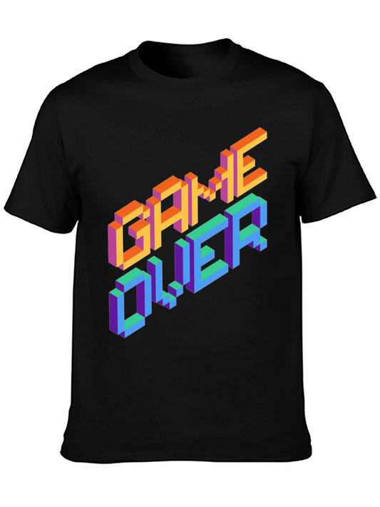 Game Over Pixel Art Graphic Tee - Retro Gamer Shirt