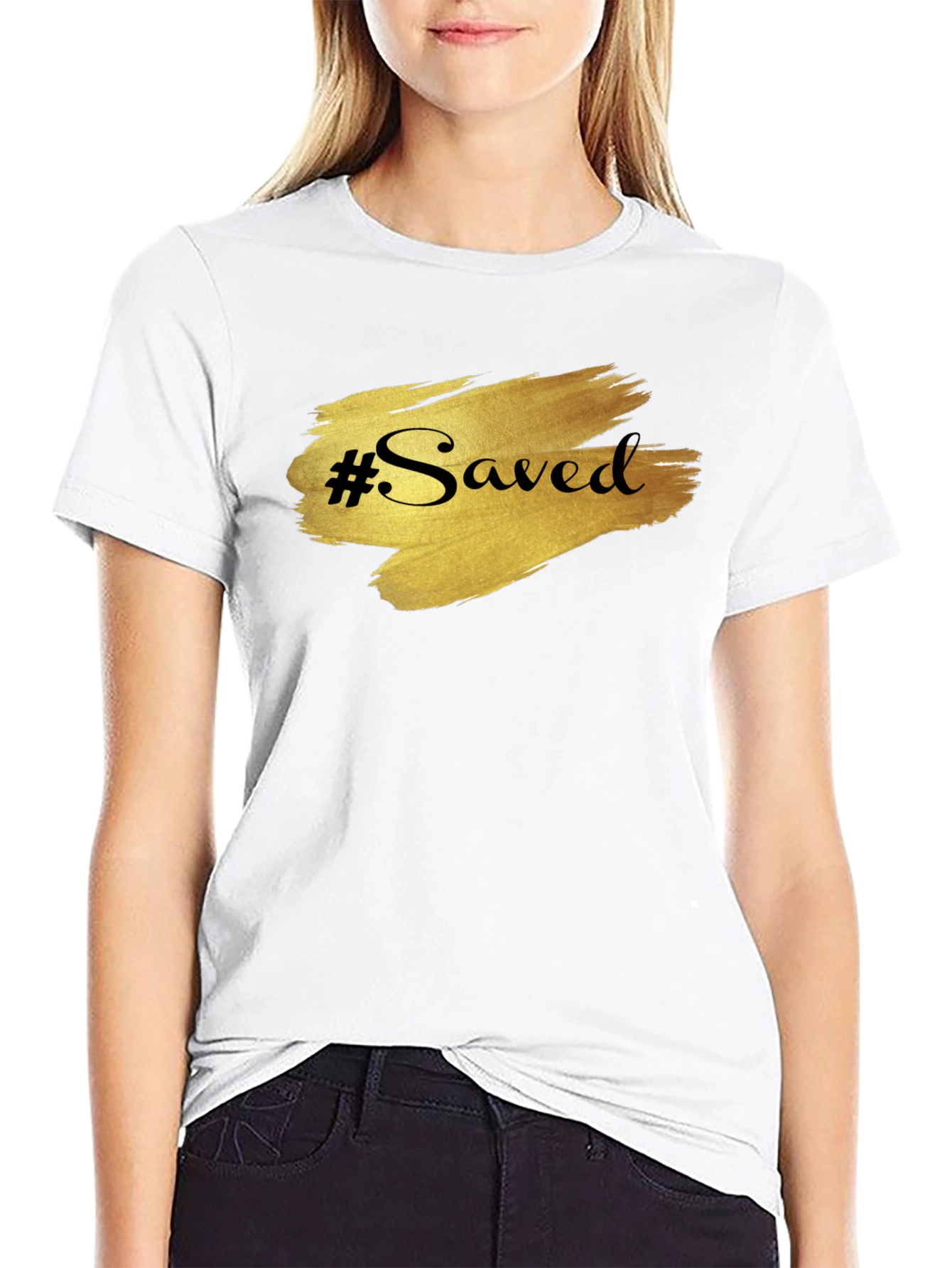 #Saved Graphic Tee - Stylish Christian Apparel