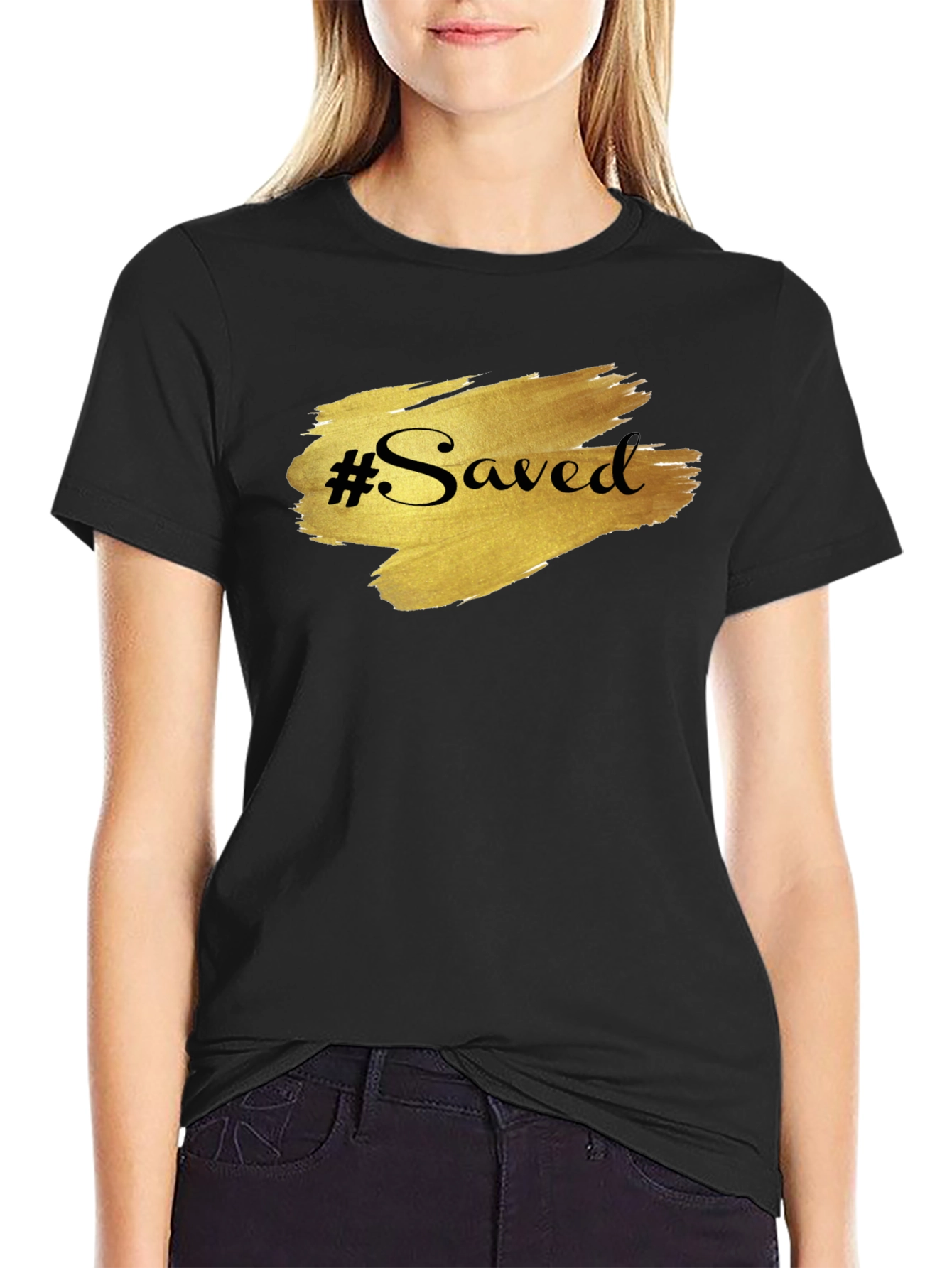 #Saved Graphic Tee - Stylish Christian Apparel