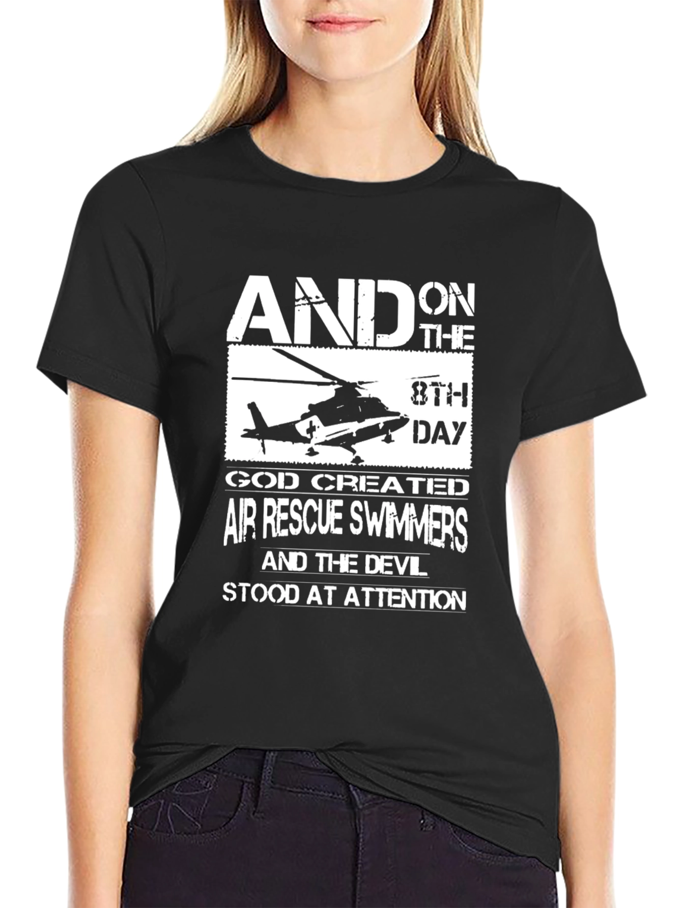 Air Rescue Swimmers Graphic Tee - Black