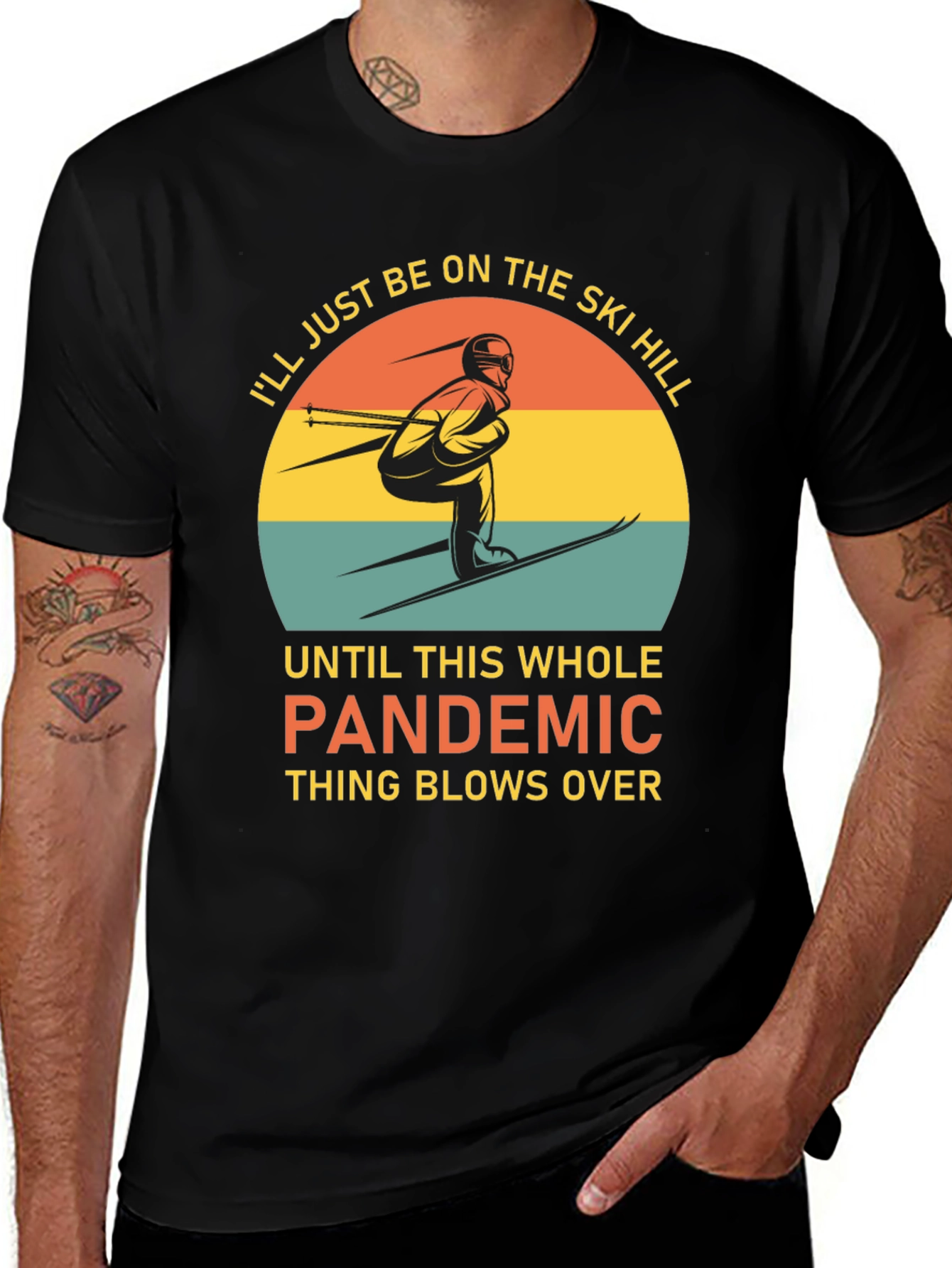 Ski Hill Pandemic T-Shirt