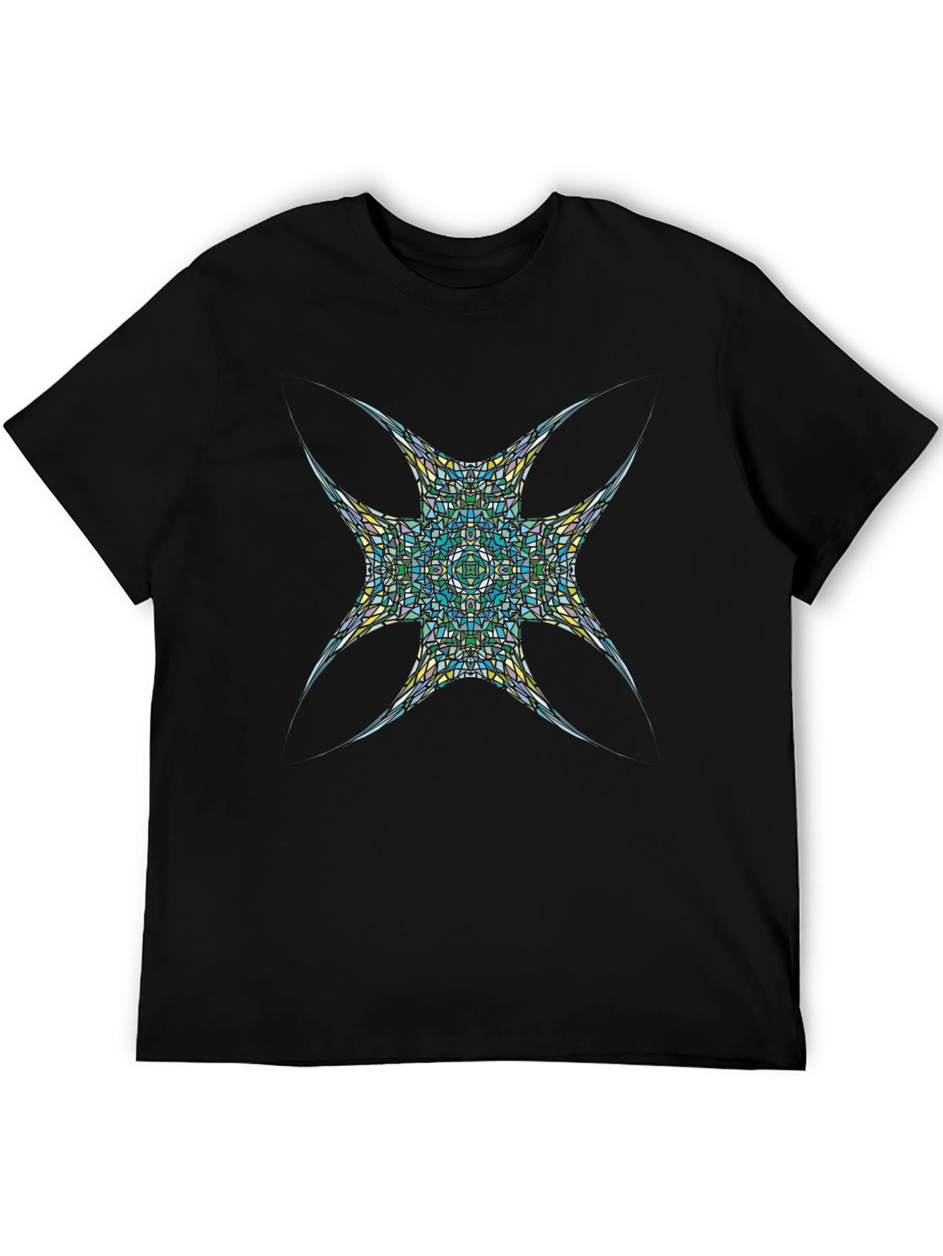Abstract Mosaic T-Shirt - Modern Graphic Tee