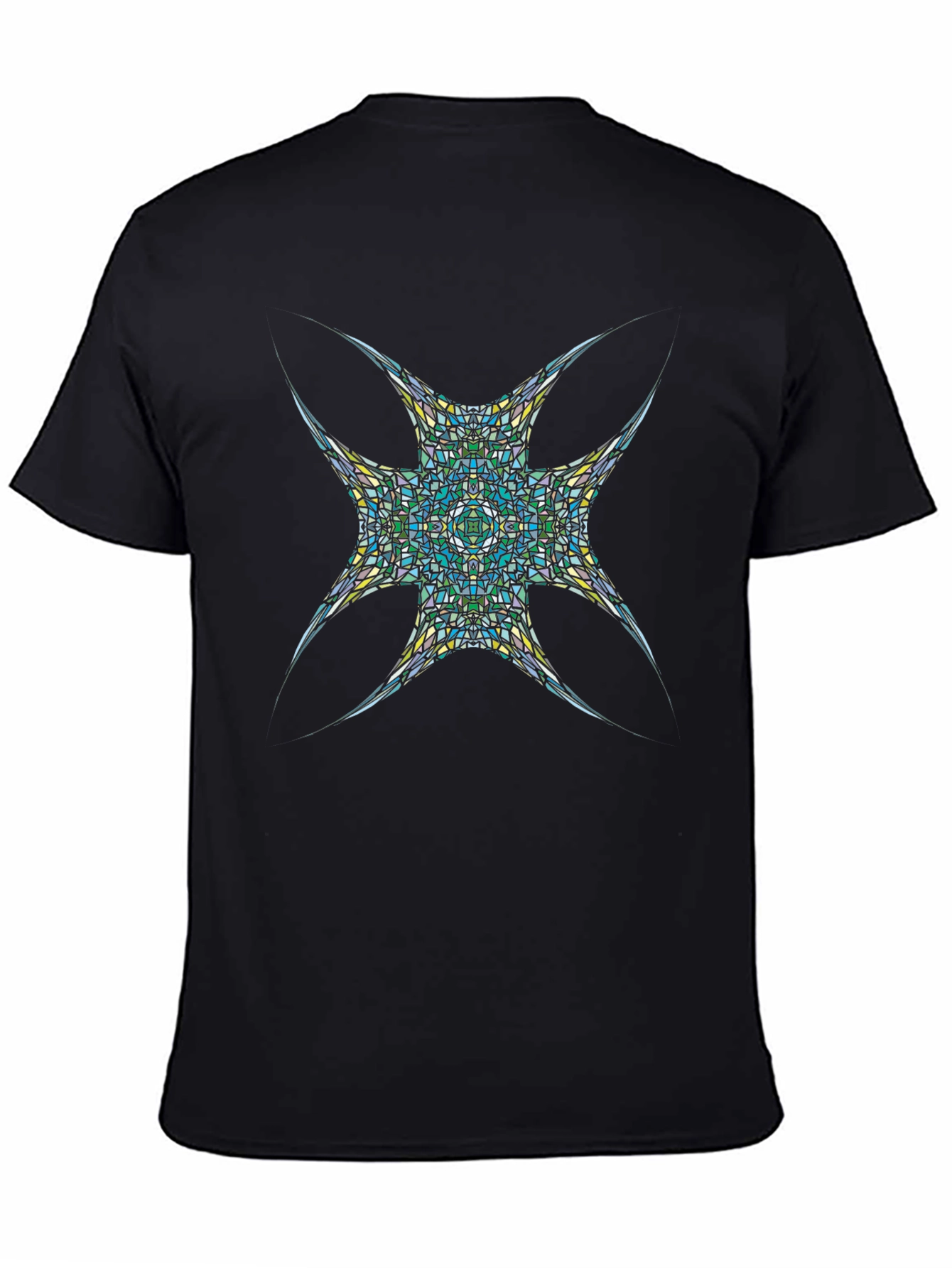 Abstract Mosaic T-Shirt - Modern Graphic Tee