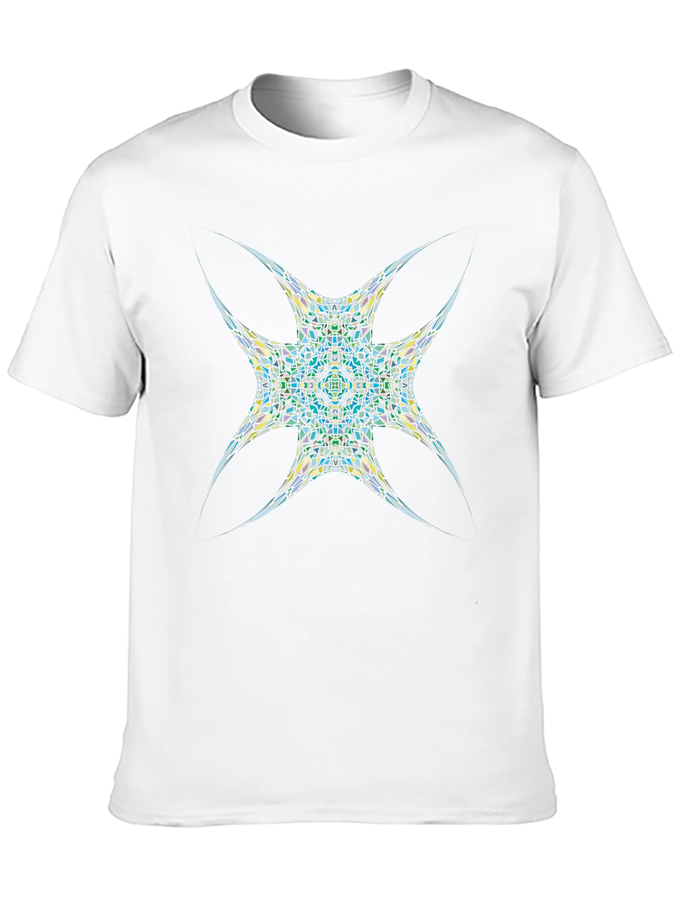 Abstract Mosaic T-Shirt - Modern Graphic Tee