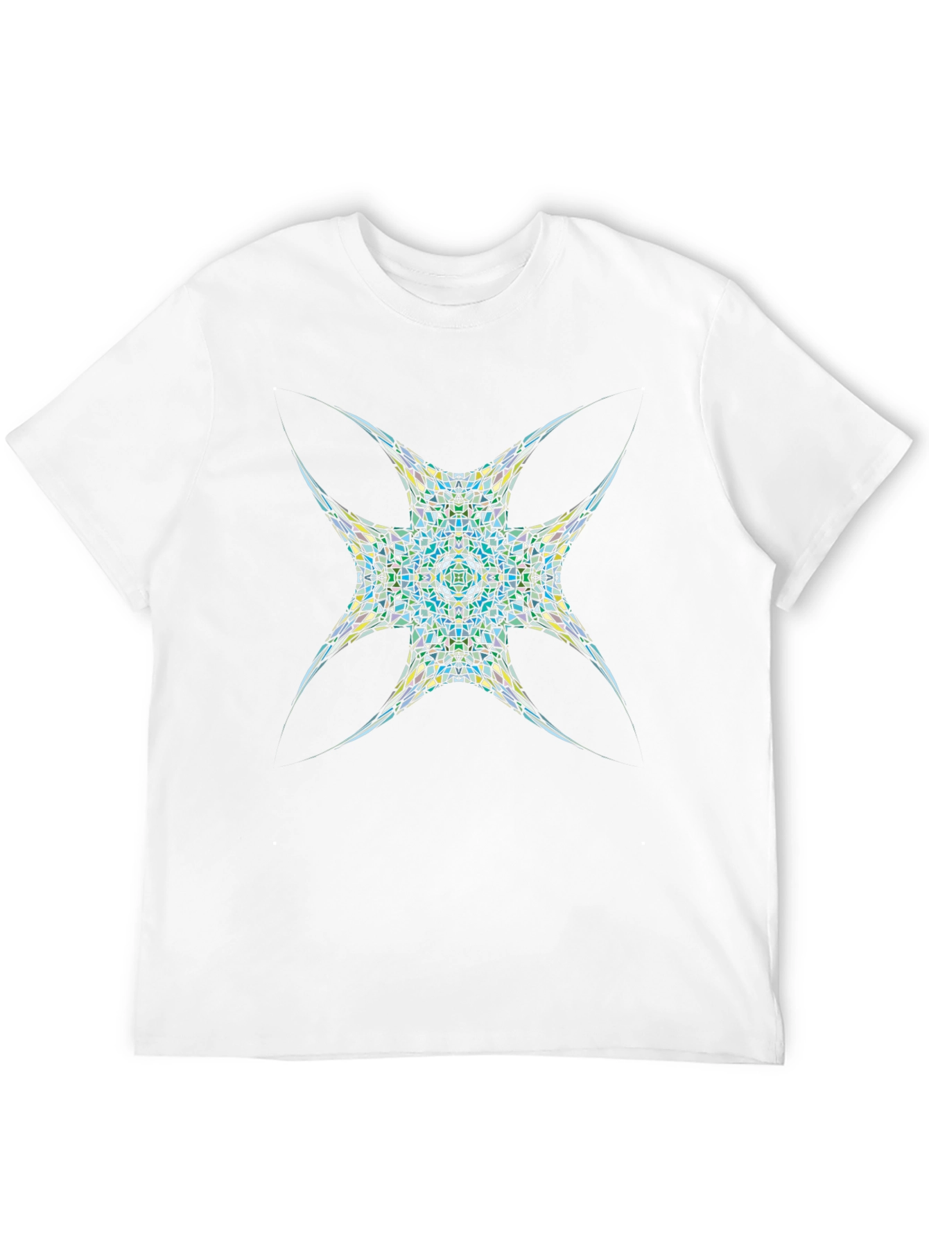 Abstract Mosaic T-Shirt - Modern Graphic Tee