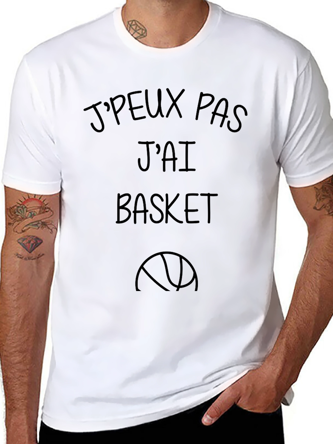 JPeux Pas Jai Basket T-Shirt - Basketball Lover Tee