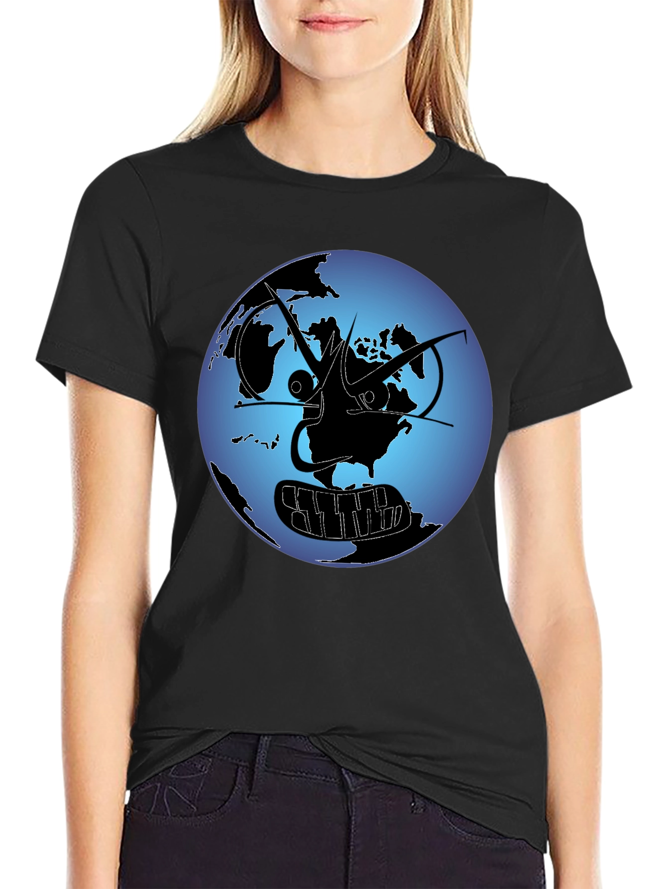 Abstract Earth Graphic T-Shirt