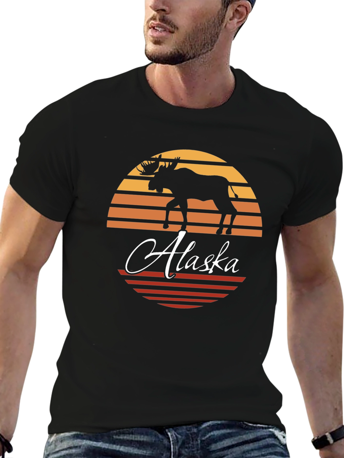 Alaska Moose Silhouette T-Shirt