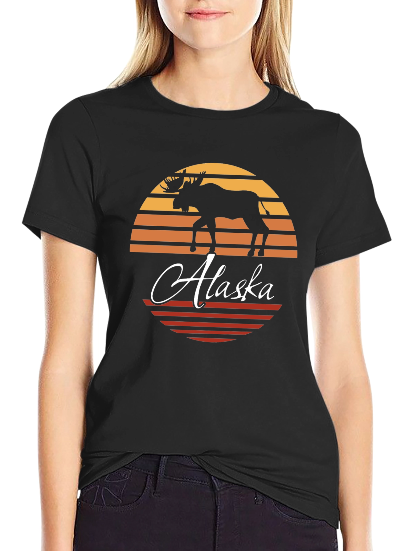 Alaska Moose Silhouette T-Shirt