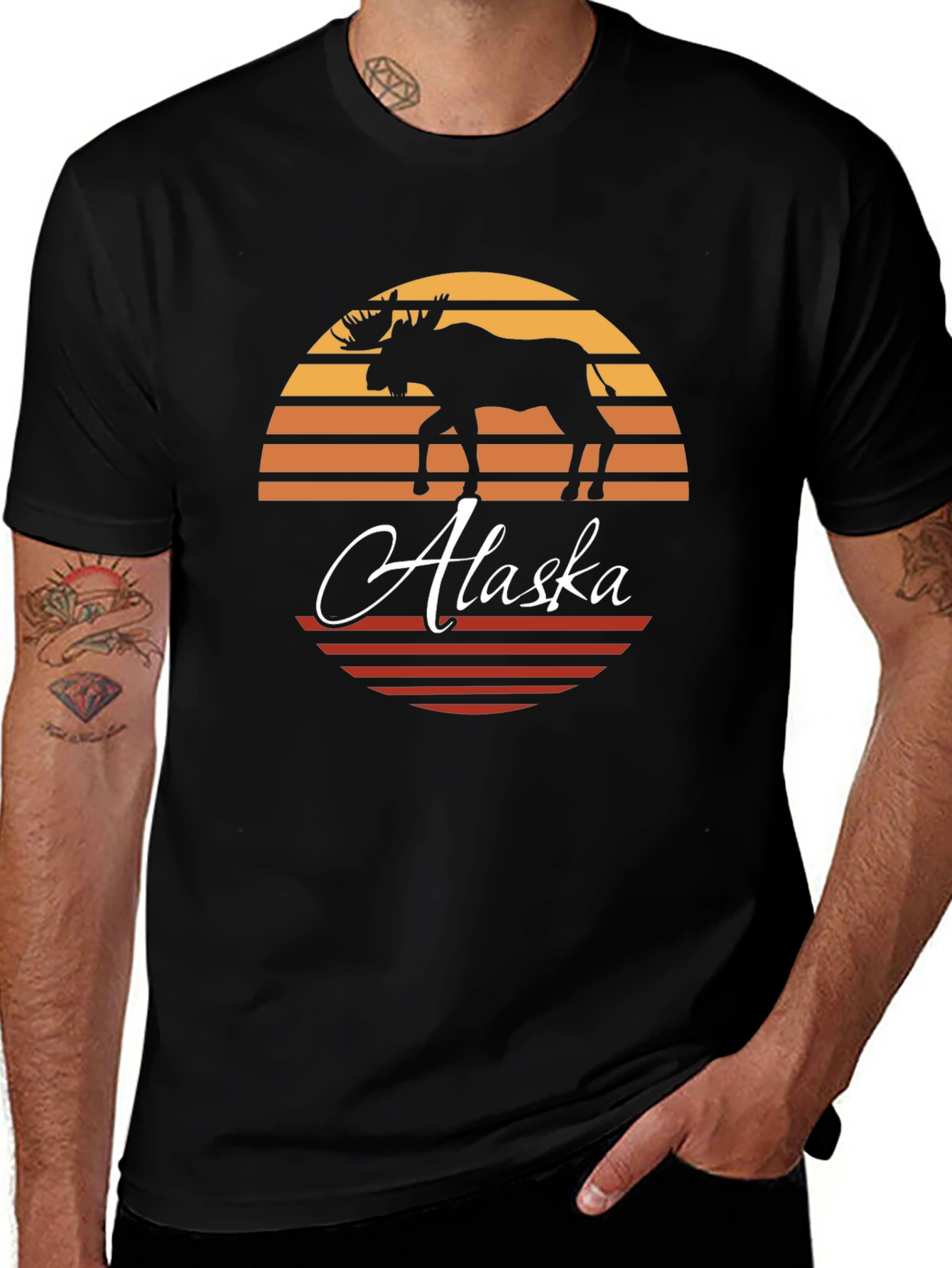 Alaska Moose Silhouette T-Shirt