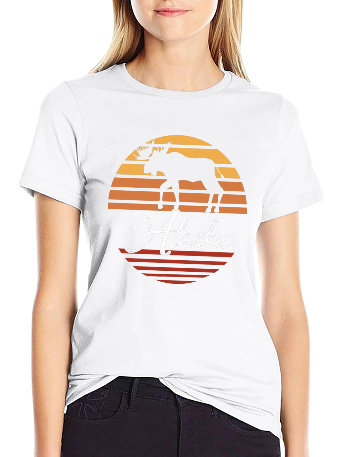 Alaska Moose Silhouette T-Shirt