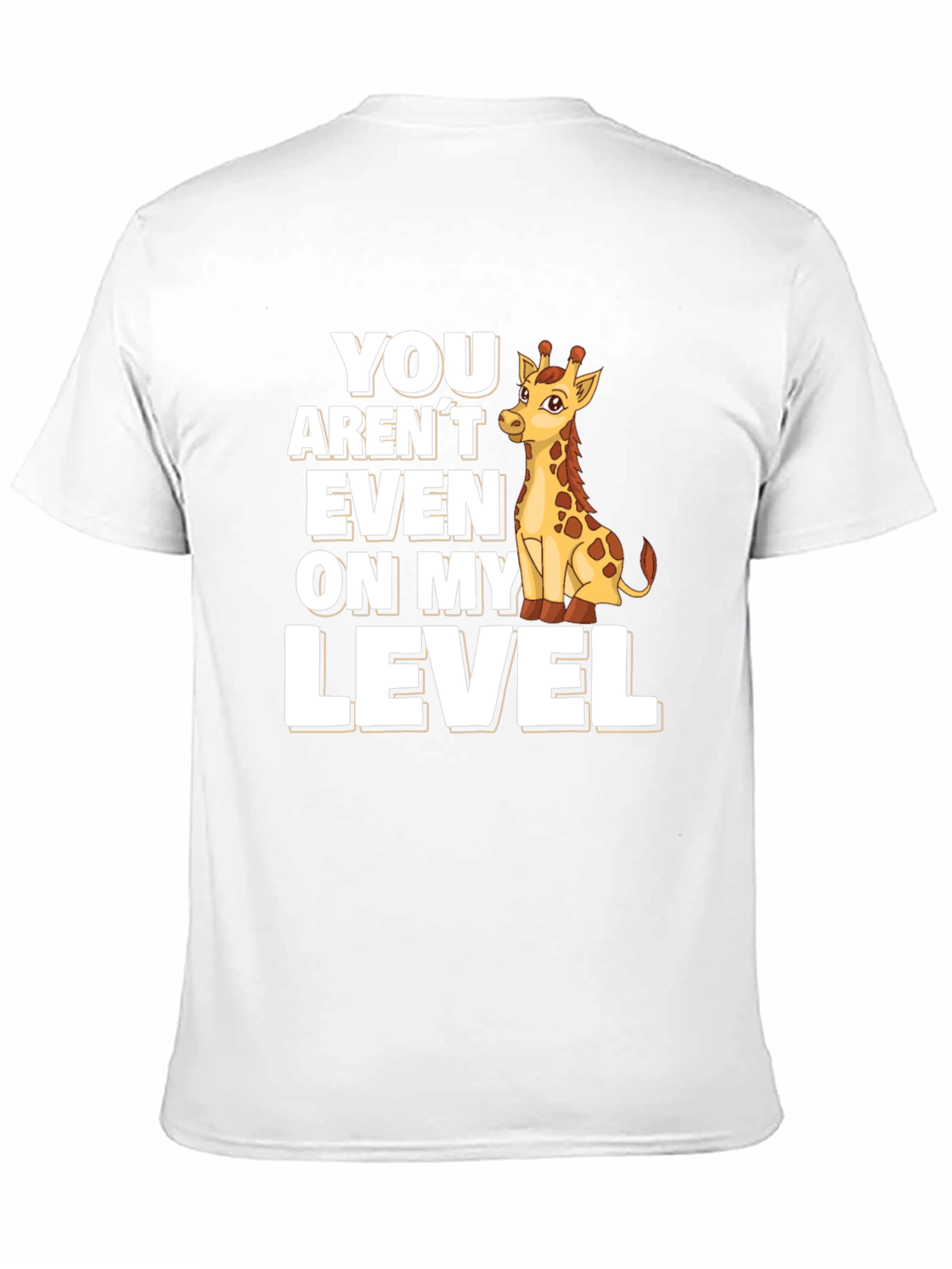 Giraffe Level T-Shirt - Funny Animal Tee
