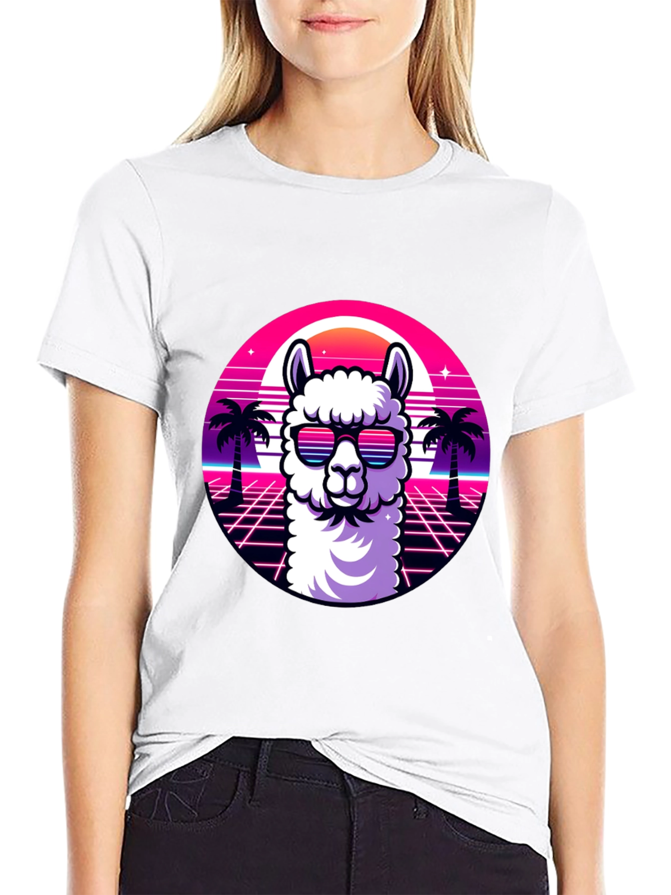 Retro Llama T-Shirt: Cool Animal Graphic Tee
