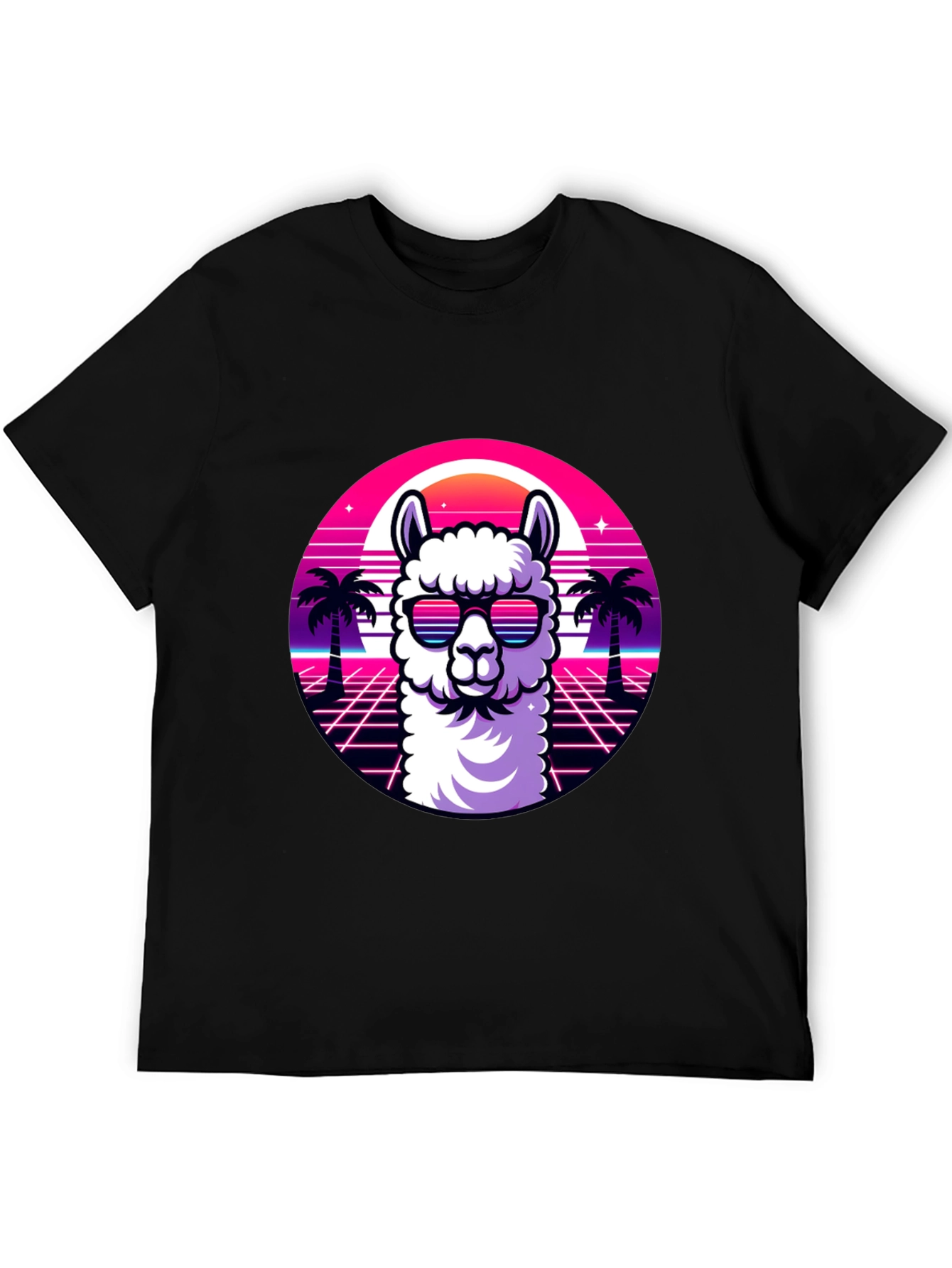 Retro Llama T-Shirt: Cool Animal Graphic Tee