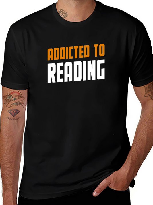 Addicted to Reading Black T-Shirt