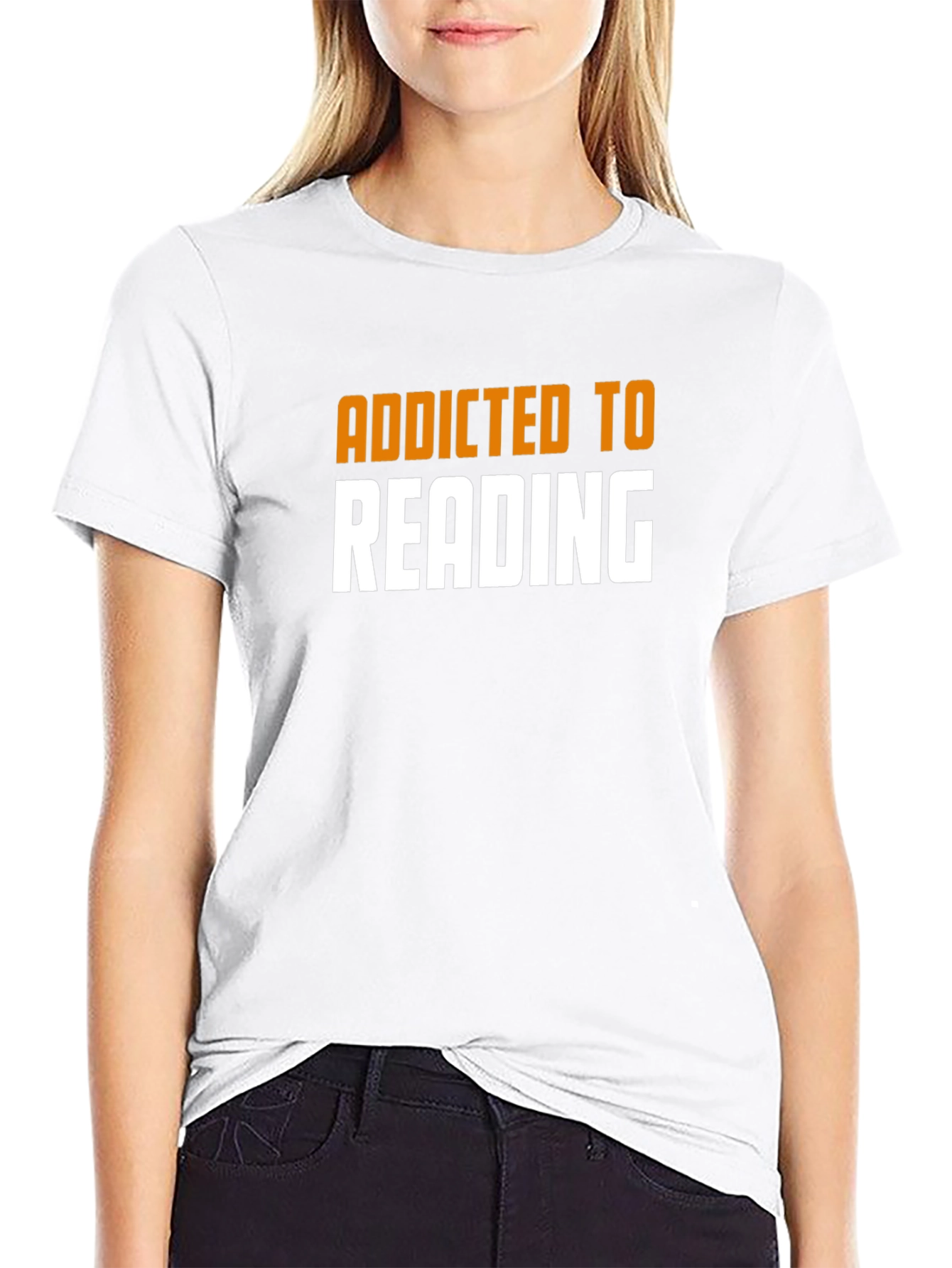 Addicted to Reading Black T-Shirt