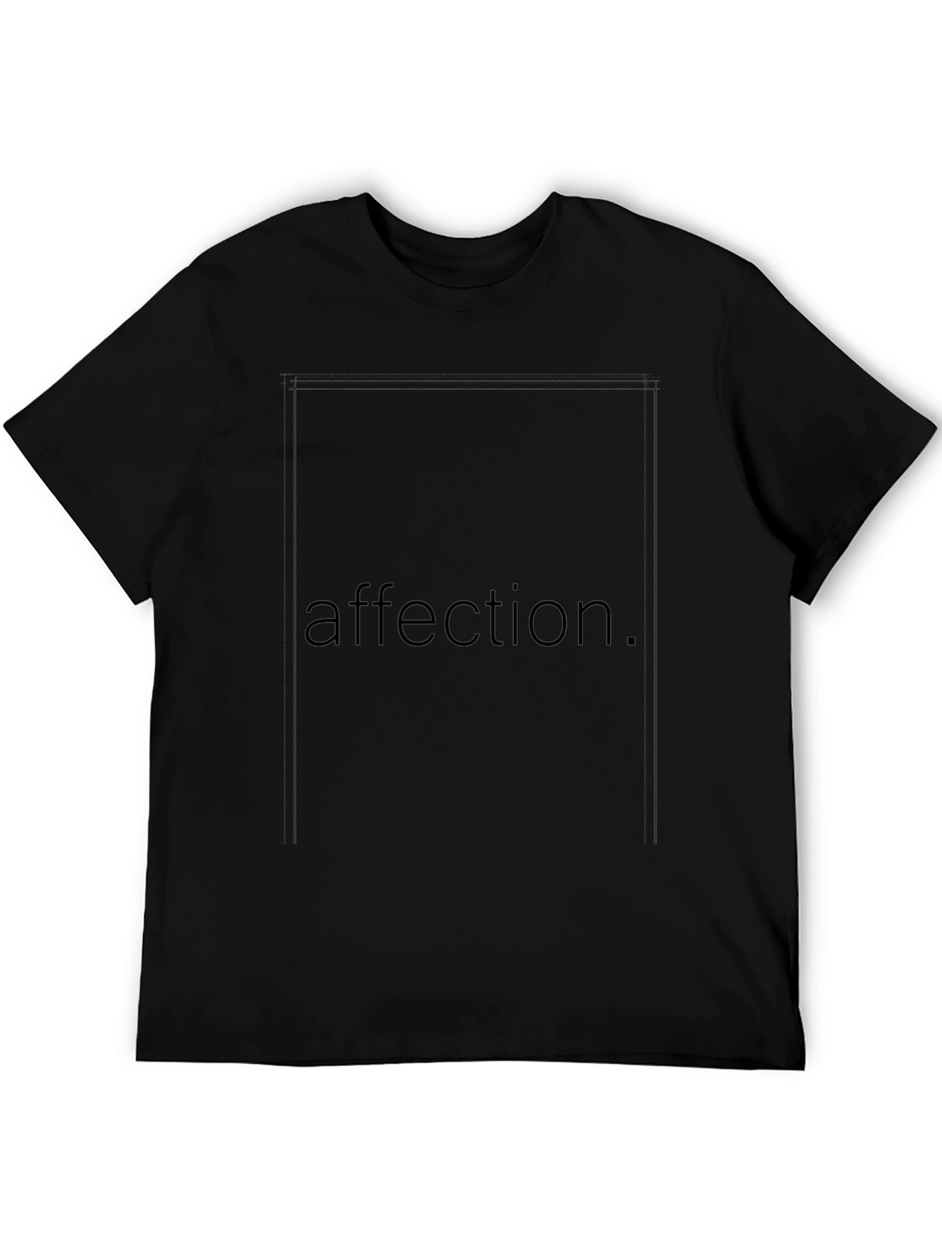 Affection Black T-Shirt - Stylish Comfort