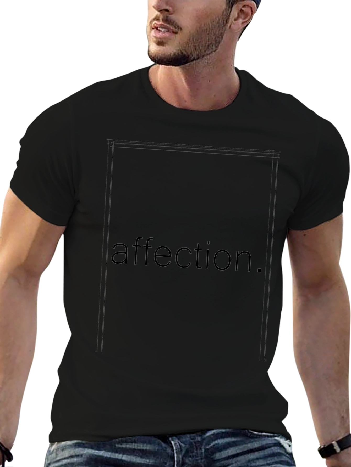 Affection Black T-Shirt - Stylish Comfort