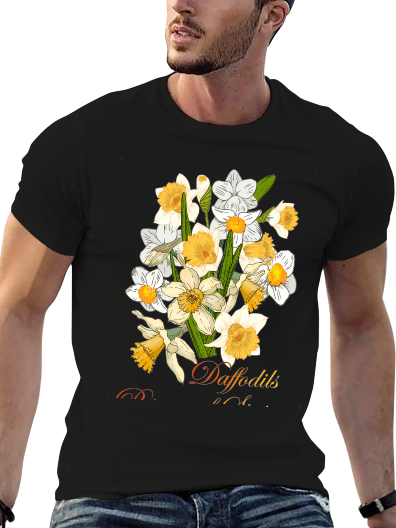 Daffodils Graphic T-Shirt - Floral Print