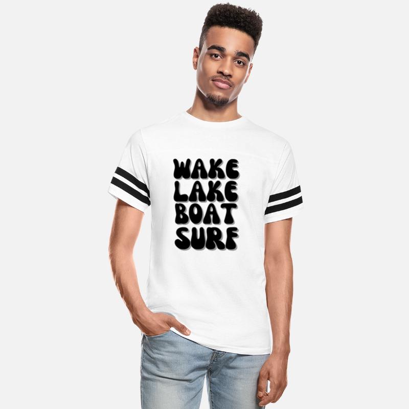 Wake Lake Boat Surf, Retro Wakesurf Board Surfer