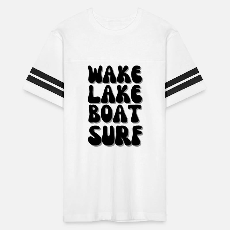 Wake Lake Boat Surf, Retro Wakesurf Board Surfer